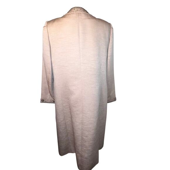 Tahari ASL, Jerry Luxe 16W Sequent Beaded Midi Shift Dress Long Jacket Set New ￼ - Picture 13 of 16